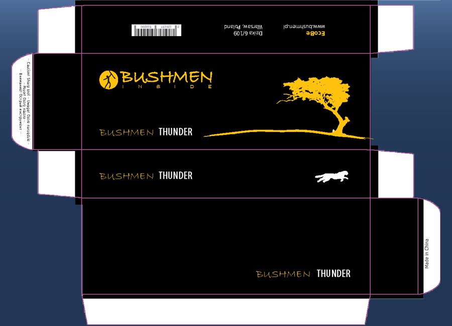 Packaging cover for  Bushmen